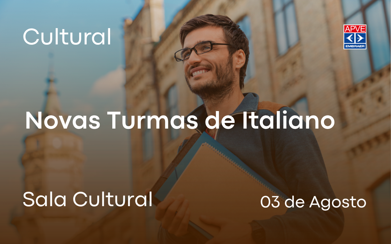 Novas turmas de Italiano abertas