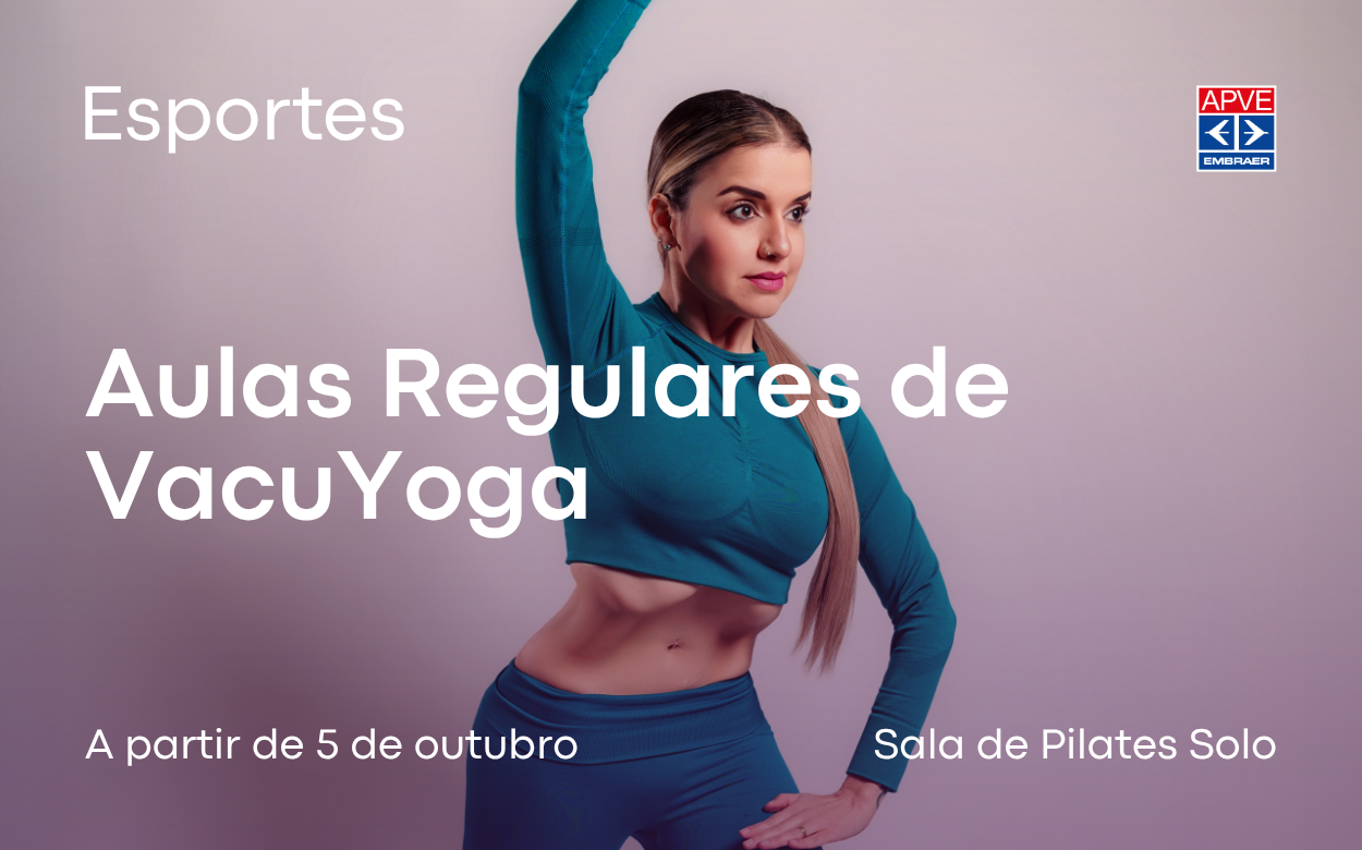 Aulas regulares de VacuYoga começam em 5 de outubro na APVE